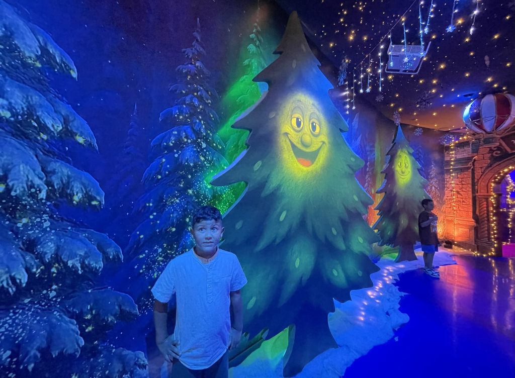 Trilha dos Pinheiros Encantados na árvore do Barra Shppping