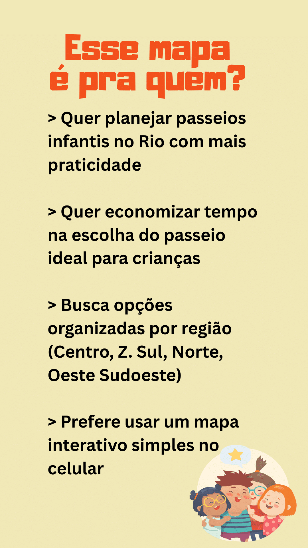 Passeios infantis no Rio