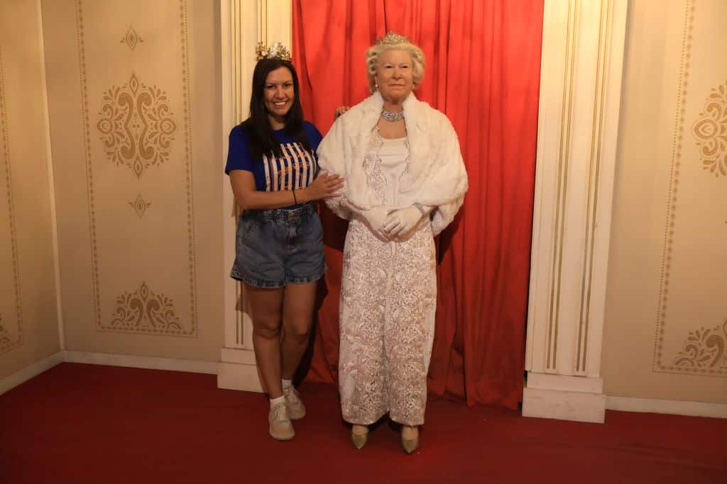 Rainha Elisabeth no Museu de Cera