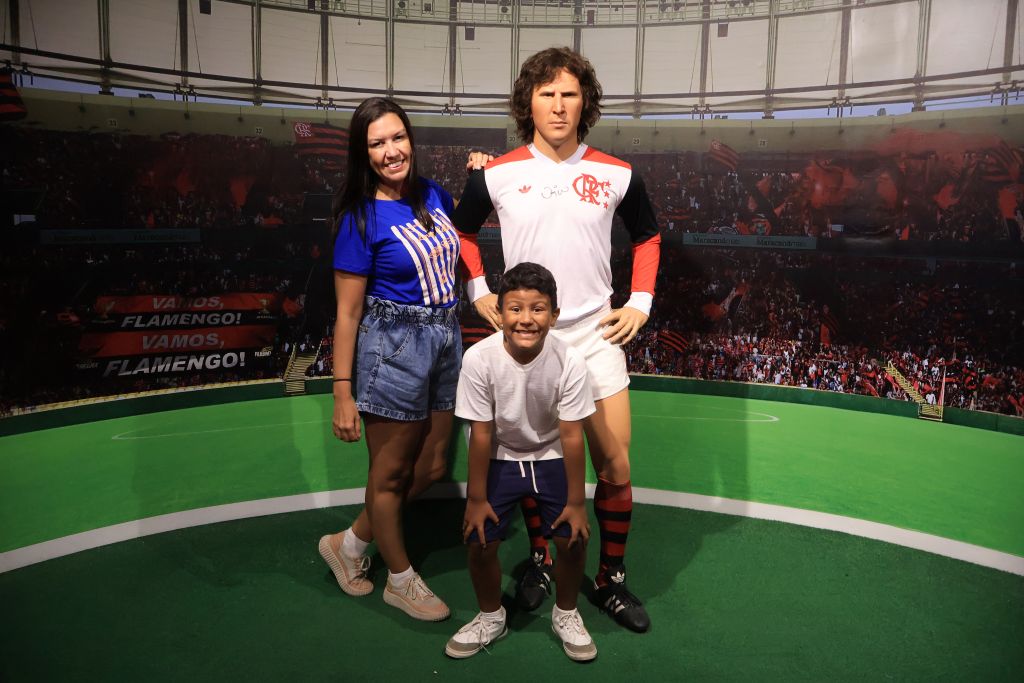 Zico no Museu de Cera do Rio