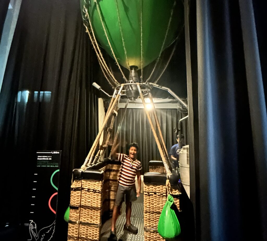 Experiencia imersiva - voo de balão